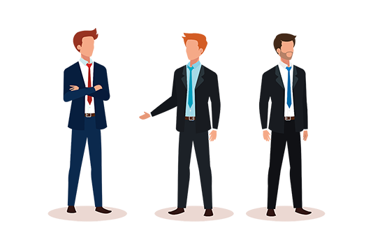icones avec 3 experts du débarras à Nice